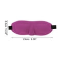 thumbnail image 4 of Unique Bargains 1 Pc Square 3D Sleep Mask Soft 3D Eye Shade Cover for Rest for Travel Red Purple, 4 of 6