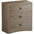thumbnail image 5 of Nightstand, Bedside Tables, Farmhouse Wood Night Stand with 3 Storage Drawers, Small Wooden Dresser Chest of Drawers Bedside Cabinet for Bedroom Small Spaces, Gray, 5 of 6