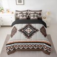 thumbnail image 2 of Manfei Hippie Aztec Twin Bedding Sets 7-Piece for Female Men,Bohemian Abstract Geometric Bedding Comforter Set Microfiber,Exotic Style Breathable Sheet Sets,Super Cozy Room Decor,Reversible, 2 of 8
