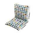 thumbnail image 3 of High Back Chair Cushions with Ties, 15.7" Indoor Outdoor Rocking Patio Chair Cushions, Non-skid No-Slip Onepiece Dining Chair Pad for Kitchen Dining Room Living Room, 3 of 7