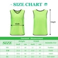 thumbnail image 4 of TOPTIE Scrimmage Training Vests Soccer Bibs Sports Pinnies Practice Jersey for Adult Youth-White-L, 4 of 6