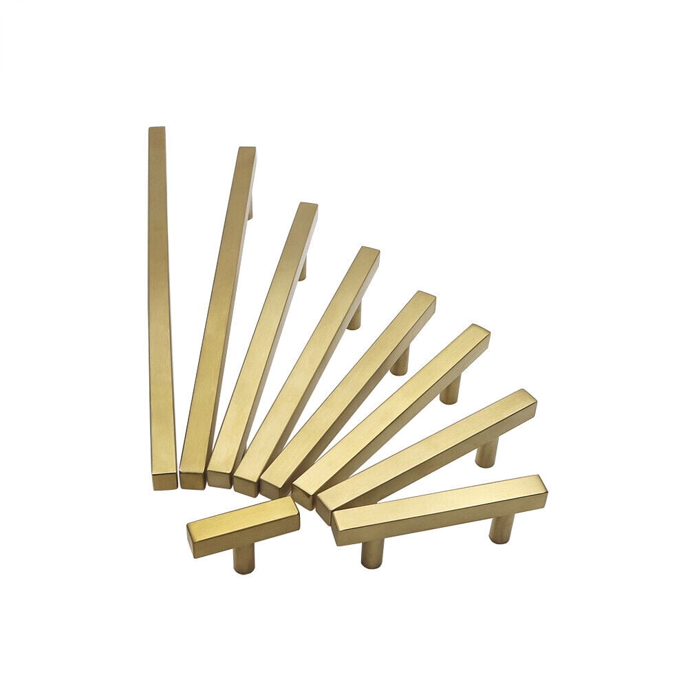 UMMH Square Bar Handle Drawer Pulls Gold Drawer Door Handles Cupboard