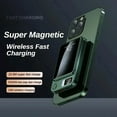 thumbnail image 2 of Magnetic Wireless 100000mAh Power Bank 22.5W Fast Charger for Magsafe Portable Auxiliary Battery Pack for iphone Huawei for Samsung (Green ), 2 of 6