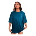 thumbnail image 1 of Playera Oversize Algodón Mujer Casual Deportiva Gym Yoga, 1 of 6