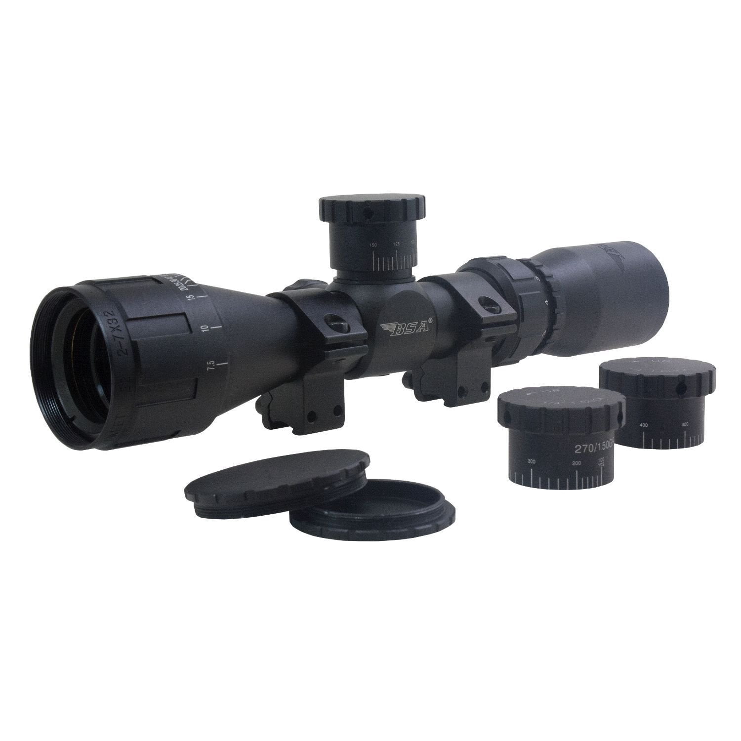 Sweet .22 Compact 2X-7X, 32mm AO, with rings