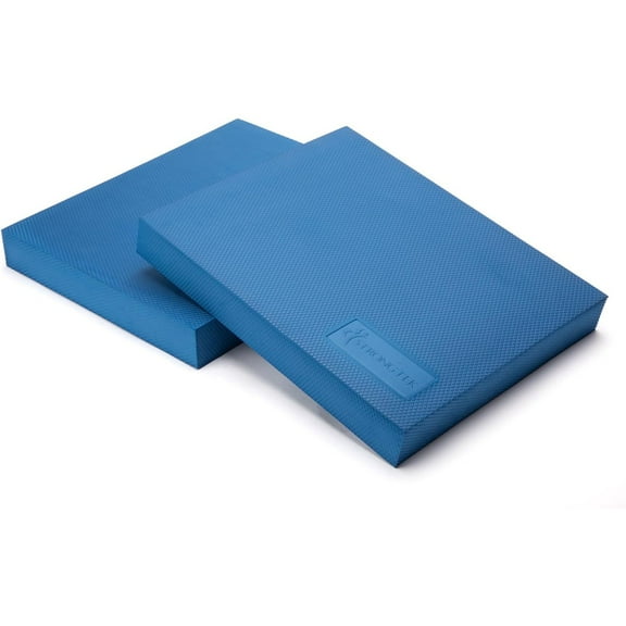 Professional Foam Exercise Balance Pad - 15.8" x 13" x 2", High-Density TPE Foam Knee Pad, Non-Slip & Water-Resistant, for Balance Training, Physical Therapy, Yoga, and More Blue-Set of 2