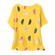 thumbnail image 4 of Puntoco Liquidación de blusas cortas para mujer, blusa de manga corta con estampado de moda para mujer, camiseta de cuello redondo, 4 of 5