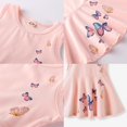 thumbnail image 6 of Baby Girls Dress Sleeveless Butterfly Casual Beach Party Dresses,,Cute Pleated Skirt for Little Girls 2-6 Years Special Occasion Dress Round Neck Cotton Skater Dress,Yellow, 6 of 7