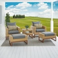 thumbnail image 3 of RST Brands Mili Wicker 5 Piece Conversation Set with Ottomans, 3 of 8