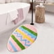 thumbnail image 4 of Felpudo de Pascua ZJT250120077 | Suave tapete ovalado de cachemira sintética de 40 x 60 cm con base antideslizante | Diseño de huevos de Pascua multicolor | Decoración para puerta de entrada, cocina, 4 of 5