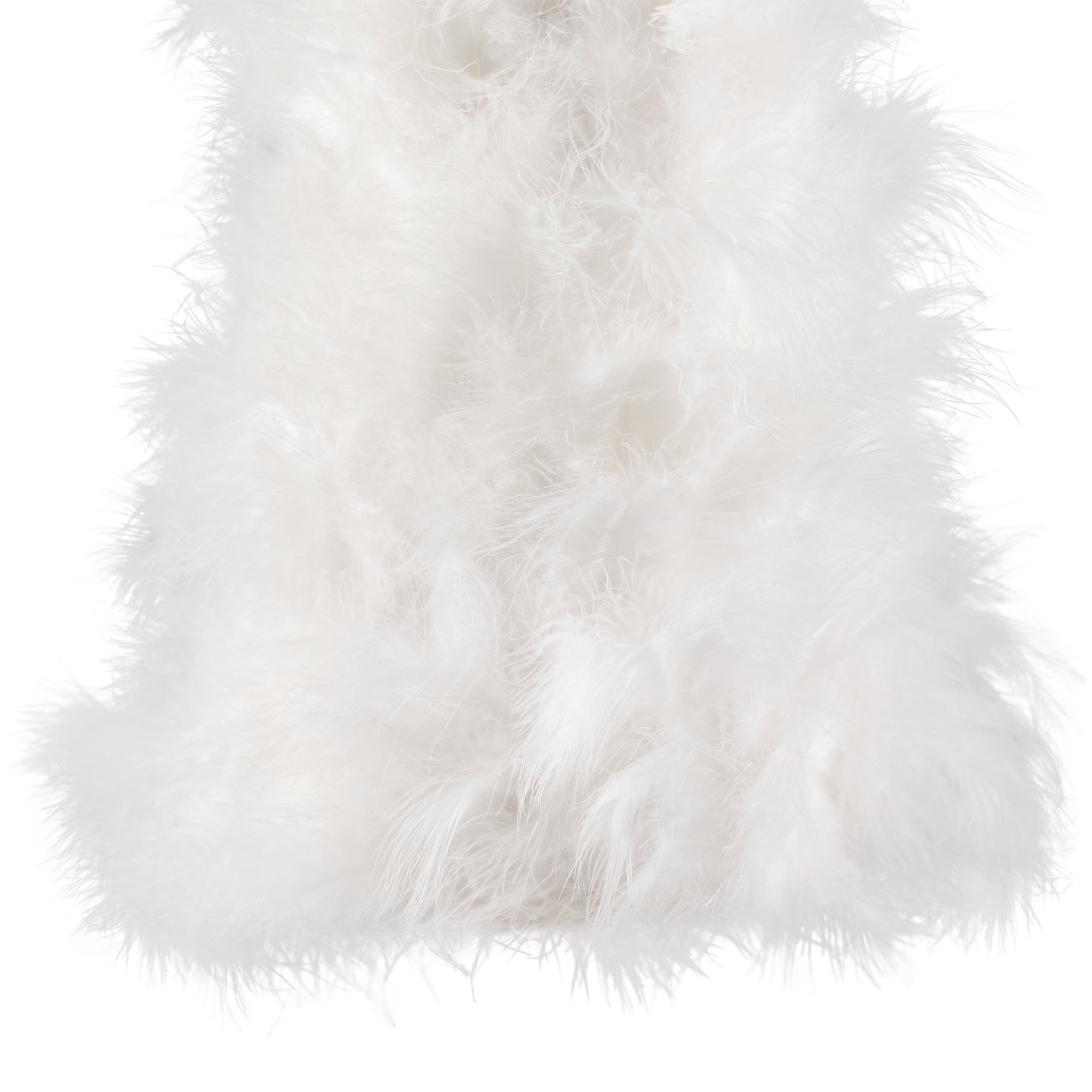 Northlight Layered Wispy Feather Cone Tree Christmas Decoration - 16" - Winter White