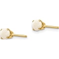 thumbnail image 2 of 14K Yellow Gold 4mm October/Opal Post Earrings (4 X 4) Made In India xbe58, 2 of 5