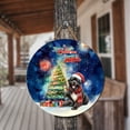 thumbnail image 3 of Merry Christmas and Happy New Year Santa Newfoundland Holiday Xmas Winter Round Wood Sign Newfie Dog Lover Gifts Hanging Wall Home Decor - 00024, 3 of 5