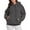 Dark Gray, variant on Outfmvch Hoodies Womens Hoodies Women'S Solid Color Zipperless Long Sleeved Pullover Hooded Sweater Zip Up Hoodie Women Black S