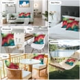 thumbnail image 6 of Watercolors Red Blue Green Outdoor Pillow Covers Pack of 2 Modern Art Waterproof Throw Pillow Covers Decorative Cushion Cases for Patio Garden Tent Balcony Couch 26x26 inch, 6 of 8