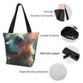 thumbnail image 4 of Disketp Cute Flower Chihuahua Puppy Bolsa de Hombro Casual para Mujer, Bolso Cruzado para Compras, Viajes y Uso Diario, 4 of 6