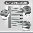 HAN'KITCHEN'LON'S Stainless Steel Commercial Kitchen Hood Filter, UL
