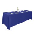 thumbnail image 1 of VIWING 1pcs Royal Blue Extra Large Rectangle Tablecloth Linen for 6ft Folding Fable atWedding, Party and Events, 1 of 5