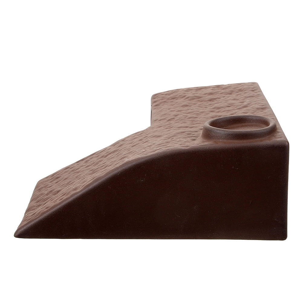 NUOLUX Small Turtle Aquarium Basking Platform Ceramic Climbing Ramp Ladder Coffee