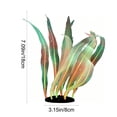 thumbnail image 3 of Soft Silicone Aquarium Plants Decoration Handmade Artificial Seaweed Ornament for Saltwater Freshwater Fish Tank with Base Realistic Safe, 3 of 7