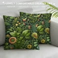 thumbnail image 3 of COMIO Spring Pillow Covers, Black Sage Green Flower Decor Farmhouse Throw Pillows Spring Vintage Botanical Print Floral Decorations Pillowcase Outdoor Cushion Case for Couch Sofa, 3 of 5