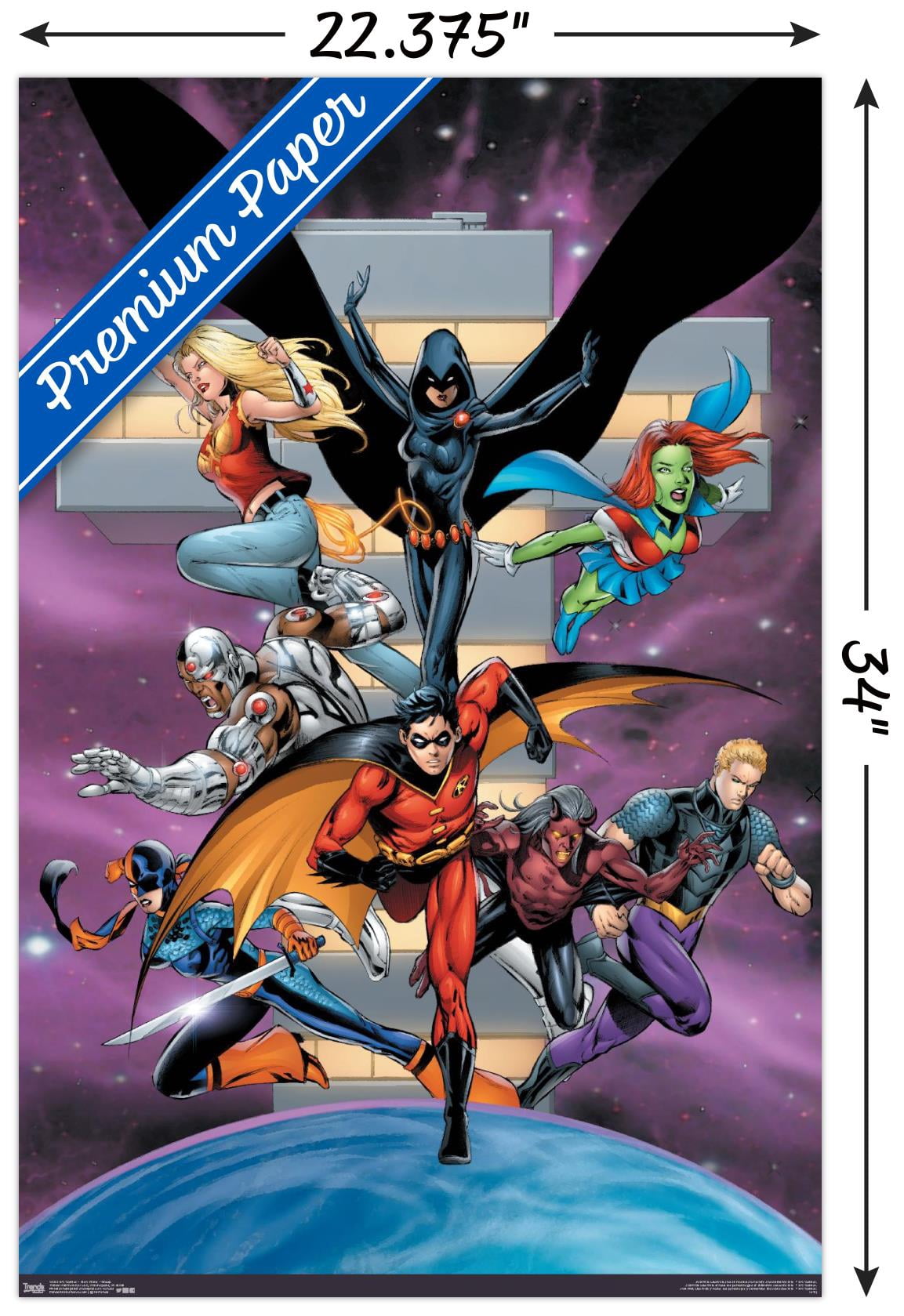DC Comics - Teen Titans - Group Wall Poster, 22.375" x 34"