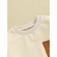 thumbnail image 5 of CIYCuIT Toddler Baby Girls Boys Loose Sweatshirt Contrast Color Long Sleeve Pocket Pullover Tops Infant Casual Hoodies Daily Clothes 3M 6M 12M 18M 24M 3T, 5 of 7