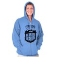 thumbnail image 5 of Baddie Bearded Grandpa Cool Funny Zip Hoodie Sweatshirt Men Brisco Brands 2X, 5 of 6