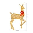 thumbnail image 3 of SDJMa Christmas Reindeer Decor Light, 10.6 in Christmas Reindeer Decorations Outdoor with LED Lights, Pre-Lit Outdoor Indoor Lighted Christmas Decoration Lamp for Xmas Garden Yard, Gold, 3 of 9