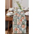 thumbnail image 4 of Ldtrchee Elegant Spring Floral Table Runner 60 Inches, Summer Botanical Farmhouse Plaid Bed Runner Dresser Scarves Tabletop for Indoor Outdoor Parties/Ceremony/Banquet, 13" x 60", 4 of 8