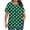 Green, variant on Uaswgudfs Casual Plus-Size Women's Pleated Round Neck T-Shirt​ - Flow Hem Short Sleeve & Breathable Fabric for Summer Tops Comfort