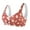 Coffee, variant on KHONTS Daisy Push up Senior Bras Full Coverage Front Closure Graphic Printed Bra Soft Breathable Comfy Snap Bralettes for Women Red 44