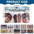 thumbnail image 3 of CMrtew Patriotic Welcome Mats | Heavy-Duty Fade-Resistant Indoor/Outdoor Door Mats | 4th of July Decor with Flag & Star for Porch, Patio, Front Door Entryway, 3 of 9