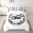 thumbnail image 2 of jejeloiu Retro Airplane 7-Piece Twin Bedding Sets,Vintage Aircraft Theme Bedding Comforter Set For Boys Kids Reversible, 2 of 8