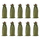 thumbnail image 1 of 10pcs Bolsas de Vino de Yute, Bolsas de Regalo para Botellas de Vino con Cordones, Fundas para Botellas de Licor para Fiestas de Bodas y Cumpleaños, Verde, 1 of 6
