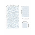thumbnail image 4 of Blue Spring Floral Towel Set of 3, Soft Microfiber Bath Towels, Hand Towel, Washcloths, Summer Botanical Watercolor Quick-Dry Absorbent Towels for Bathroom Kitchen Hotel Beach Gym Spa, 4 of 7