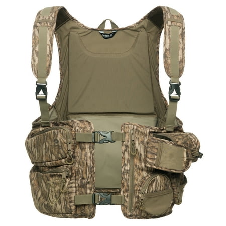 Blocker Outdoors Shield Series Finisher Pro Turkey Vest Hunting Clothes for Men (Mossy Oak New Bottomland OSFM)