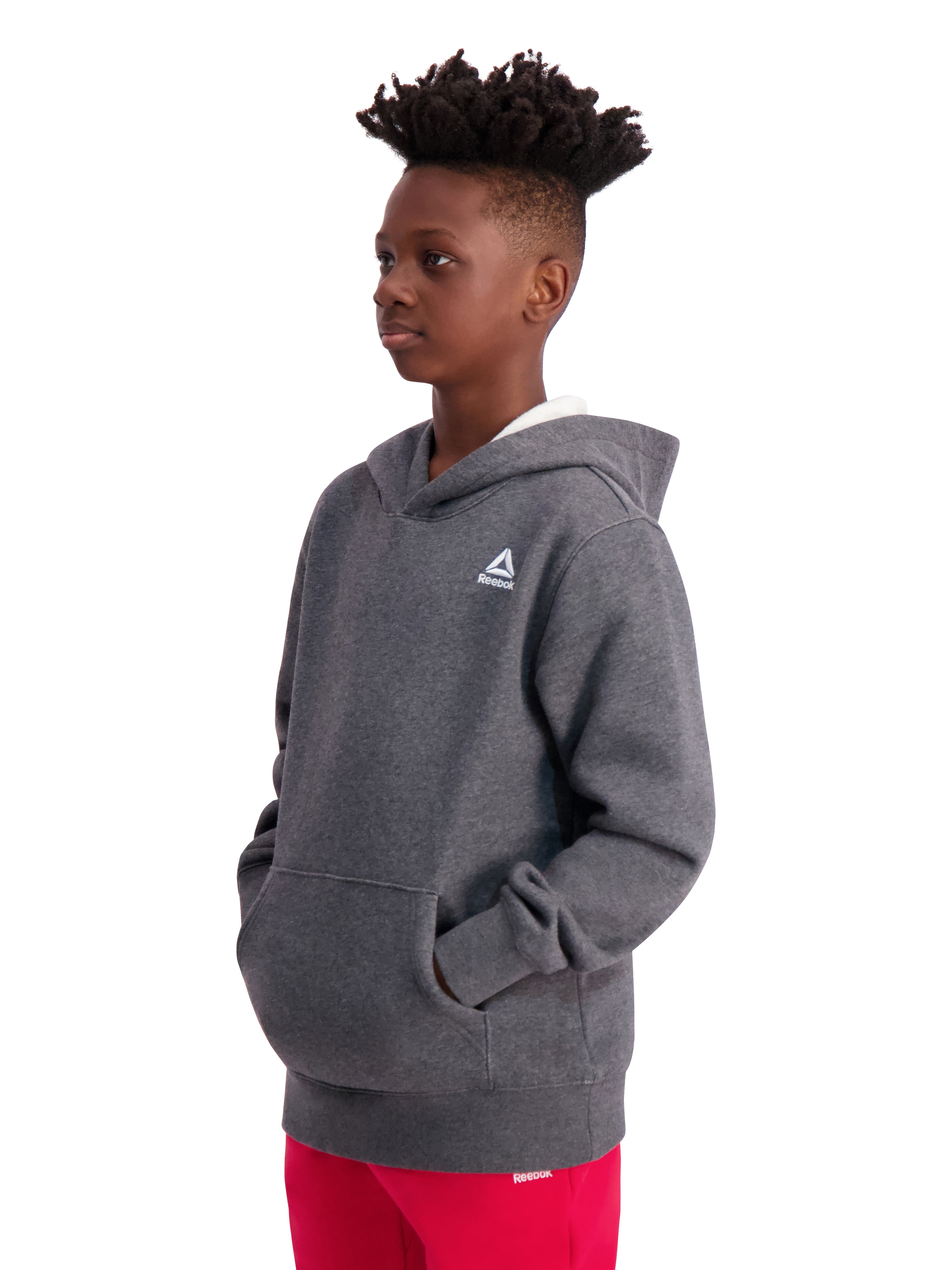 Reebok Boy's Athletic Game Day Fleece Pullover Hoodie, Sizes 4-18