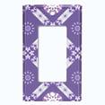 thumbnail image 5 of Metal Light Switch Plate Cover Mandala Purple Floral Pattern Damask MDL112, 5 of 13