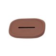 thumbnail image 1 of Rejilla de drenaje de silicona para baño Soporte de esponja Plato de almacenamiento flexible para inodoro Bandeja para platos con cepillo, Rectángulo, Marrón Inevent HA001680-08, 1 of 6