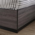 thumbnail image 6 of FOA Drummond 3-Piece Gray Wood Panel Bedroom Set - Queen + 2 Nightstands, 6 of 7