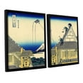 thumbnail image 2 of ArtWall Katsushika Hokusai "Mitsui Shop on Suruga Street in Edo" 2-Piece Floater Framed Canvas Set, 2 of 2