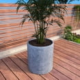 thumbnail image 2 of LeisureMod Tundra Fiberstone and MGO Clay Planter, Mid-Century Modern Round Planter Pot for Indoor and Outdoor (Aged Concrete, 26 Inch), 2 of 7