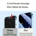 thumbnail image 3 of 3pcs Full Cover Privacy Screen Protectors For IPhone 14 13 12 11 Pro Xs Max Privacy Film Protective Glass For IPhone XR X 6 7 8 Plus, 3 of 4