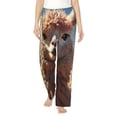 thumbnail image 2 of Lsque Fluffy Alpaca Mountain Meadow Print Women's Pajama Pants, Lounge Pant - Comfortable Home Wear,Elastic Waistband, Stylish Design-Medium, 2 of 9