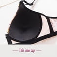 thumbnail image 4 of Ynynloco Plus Size Bra for Women Invisible Front Hook Brassiere Full Coverage Push Up Bralette Wirefree Floral Daily Underwear, 4 of 5