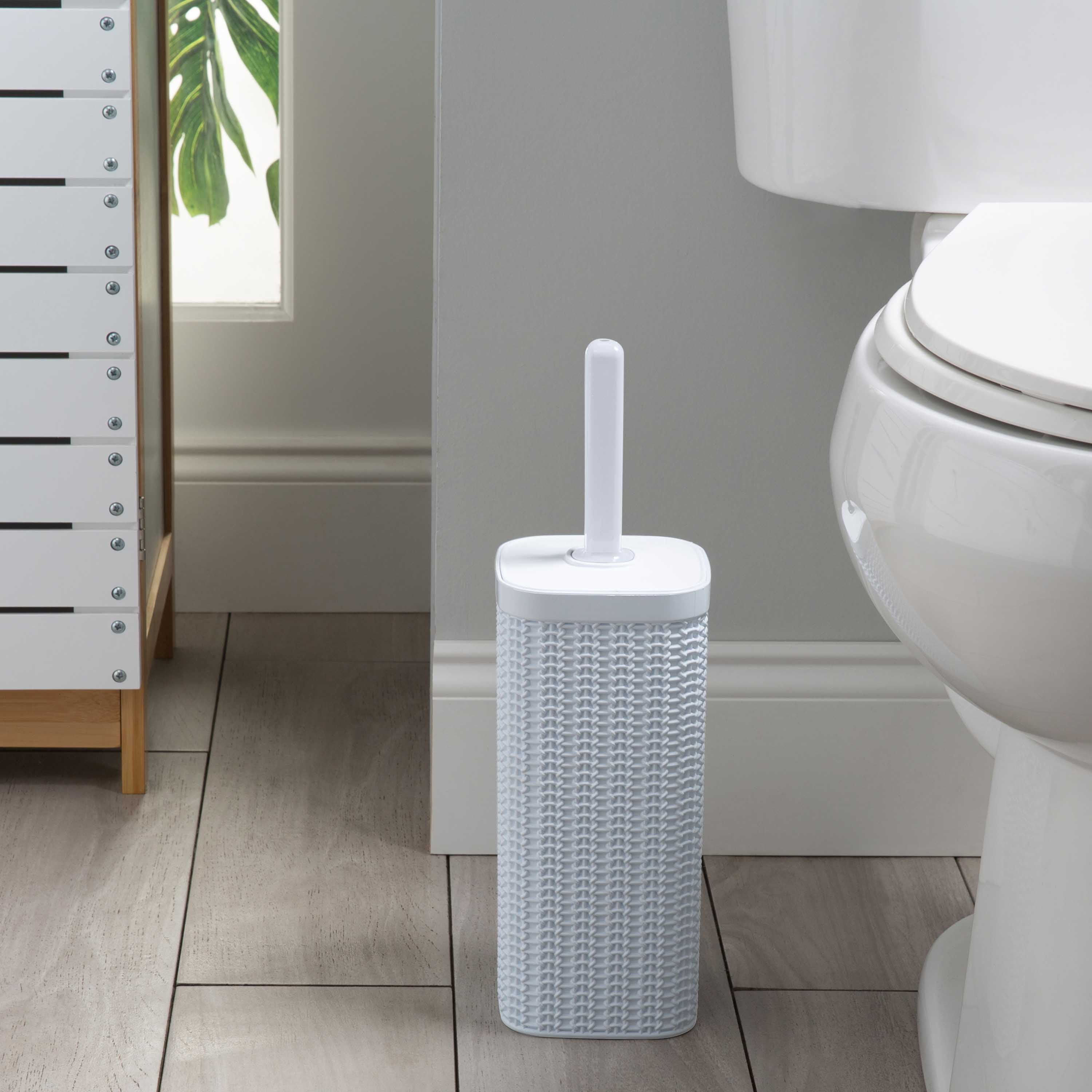 Bath Bliss 2 Pack Sailor Knot Toilet Brush in White