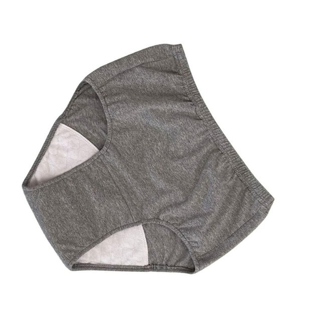 Soft Men Incontinence Underwear Urine for Sleeping Long Men Diaper Pants Waterproof Time Driving Adult Light Grey M