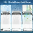 thumbnail image 6 of SOLLED 10,000 BTU Portable Air Conditioner, 3-in-1 AC Unit Cools 450 Sq.Ft, Dehumidifier & Fan, Window Kit, 24H Timer, for Home Bedroom Office, 6 of 7