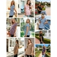 thumbnail image 5 of Short Sleeve Maternity Clothes for Women Tie Front Maternity Tops Pregnancy Shirts, 5 of 6